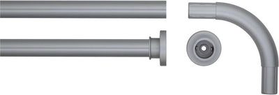 Sealskin Sealskin corner shower curtain rod 90x90 cm Mat gray