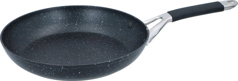 Sartén Alpina 28 cm - sartén con revestimiento antiadherente - sartén para todo tipo de fuegos - también para inducción - Sin PFOA - negro plateado