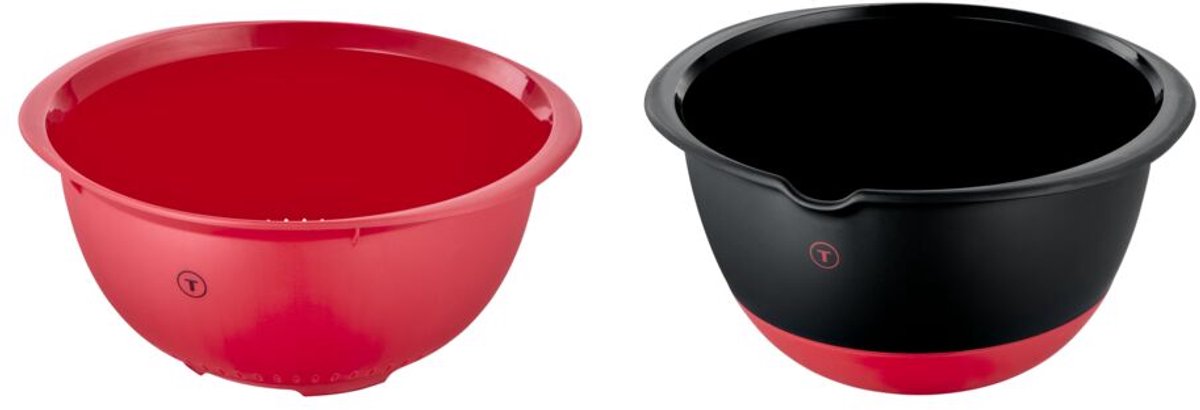 Tefal ingenio plus - set di ciotole - 2 pezzi - ergonomico - durevole