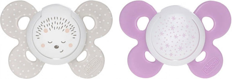 Ciuccio Chicco Physical Comfort Lumi Girl Silicone 12m 2 Unità|Succhietto Physio Comfort Lumi Girl Silicone 12m 2 Unità|Succhietto Physical Comfort Lumi Girl Silicone 12m 2 Unità