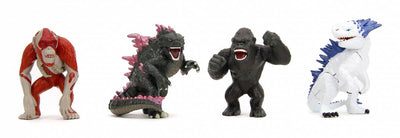 Jada Toys Godzilla Nano Metal Figures Mini Figure pressofuse Confezione da 4 Mini Figure Wave 1,4 cm