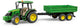 Bruder John Deere 5115m con trailer