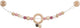 Collar de cochecito de madera Goki Color rosa con clips