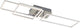 Cornice Briloner - lampada da soffitto - dimmerabile a gradini - inclinabile - luce bianca calda - lampada da soffitto con funzione memory - argento - 92,8 x 26 x 9,6 cm
