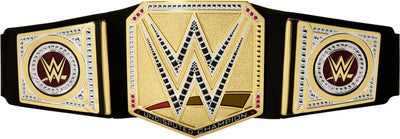 Mattel cintura da campionato wwe giocattolo titolo universale regolabile oro.