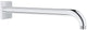 Grohe rainshower douchearm - 28.6cm - vierkante rozet - chroom