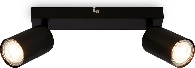 Briloner tib - foco de techo - 2172025 - giratorio - encendido/apagado mediante interruptor de pared - 15,5 x 5,5 x 25,5 cm - negro