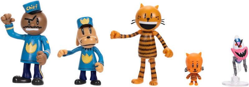 Multipack de figuras Jakks perro hombre 6cm