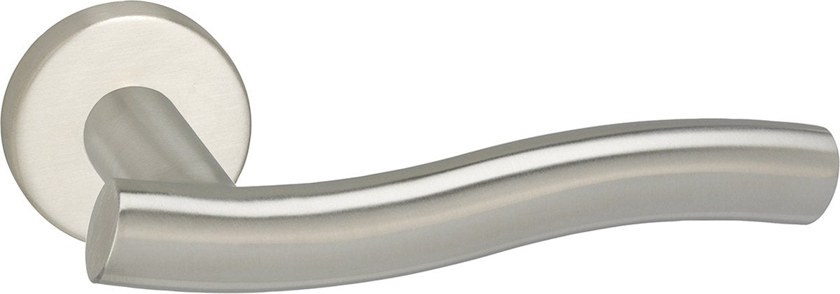 Impresso deurkruk - chester - voor binnen - rond - rvs - 2 stuks