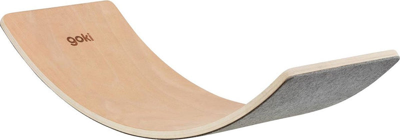 Goki Wooden Balance Board Wave with Felt, 82 cm