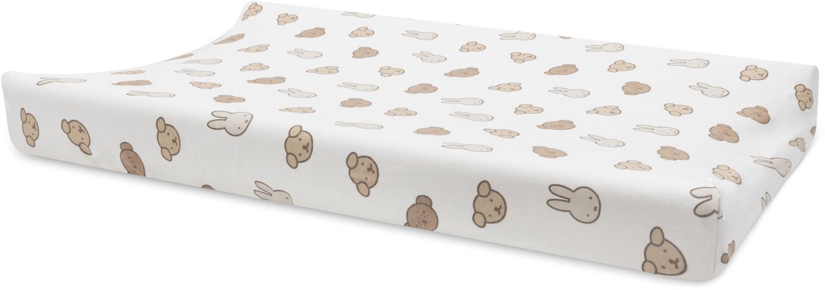 Copri fasciatoio Jollein x Miffy - 50x70 cm - jersey - Miffy e i suoi amici