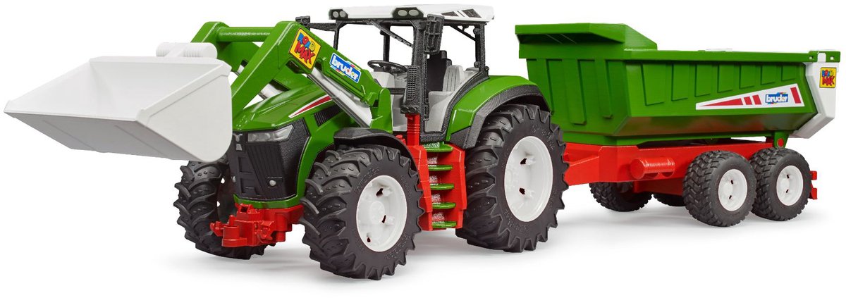 Bruder Roadmax Tractor with front loader and trailer