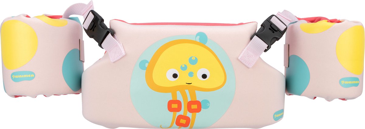 Waimea 3-in-1 zwemvest splash guard - 2-6 jaar - puddle jumper 15-30 kg - neopreen - roze