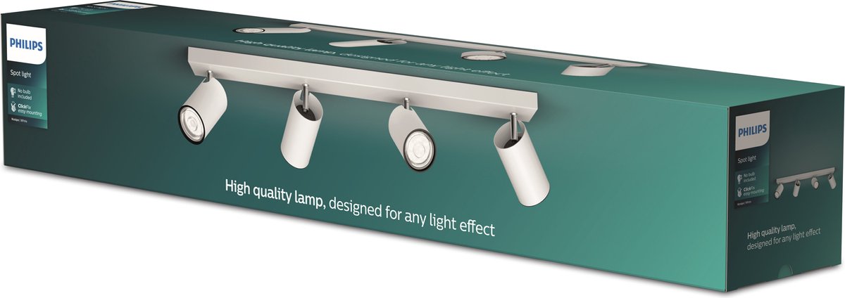 Faretto da superficie Philips LED Philips Kosipo a 4 luci - bianco