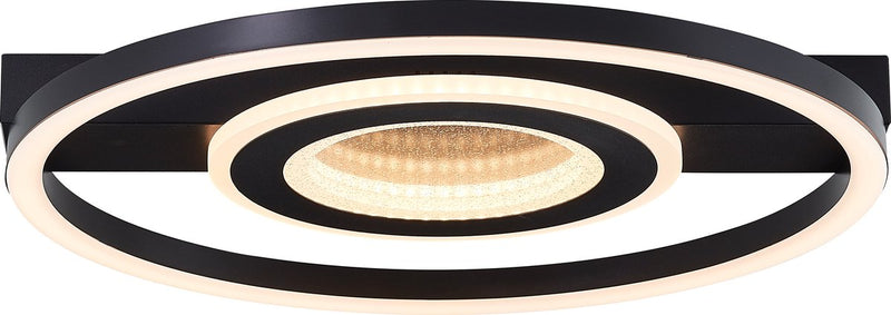 Brilliant queens - lampada da soffitto - LED 26w - 3000k - nera