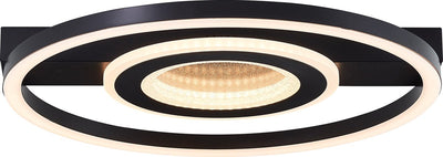 Brilliant queens - lampada da soffitto - LED 26w - 3000k - nera