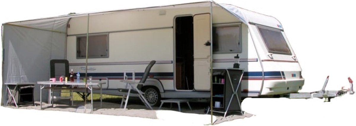 Eurotrail schuifluifel caravan 580 x 240 cm polyester grijs