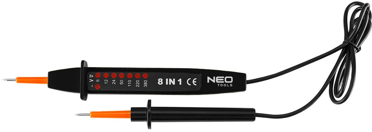Neo tools medidor de voltaje multifuncional neo-tools 8 en 1 ac dc - 6-380 v
