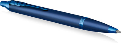 Penna a sfera Parker im monocromatica | inchiostro blu | finitura e dettagli blu | punto medio | confezione regalo