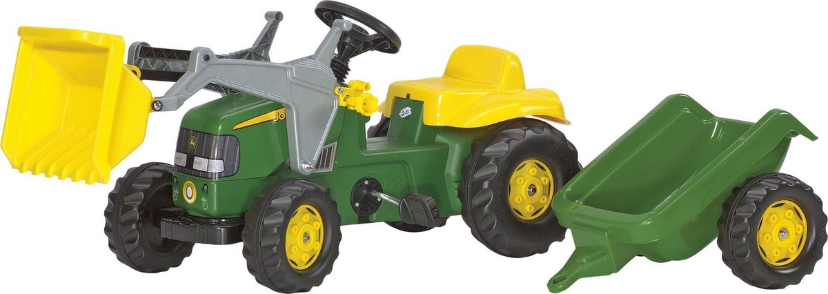 Rolly Toys Stair Tractor Rollykid John Deere Junior Green