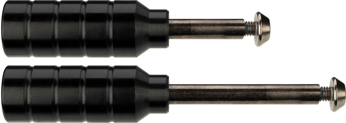 Drago nero - set pedane per monopattino acrobatico - nero argento - acciaio alluminio