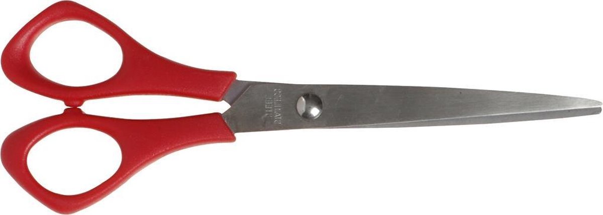 Creativ Company School Scares, L: 16 cm, Pointed, Left -handed, Red, 1 Piece