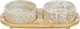 TRIXIE Set Feeding Bucket Bin Ceramic Bamboo Naturaleza blanca