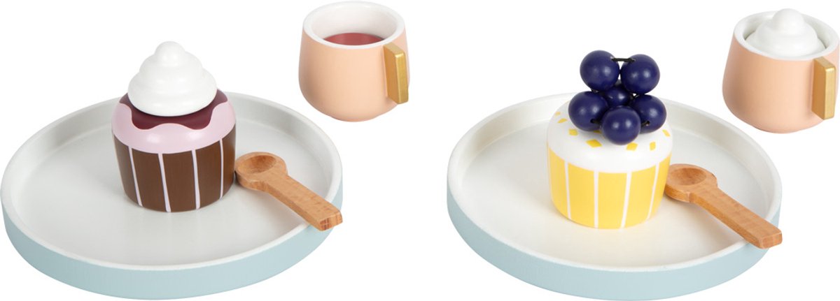 Café de madera y té de pie pequeño sabroso, 16dlg.