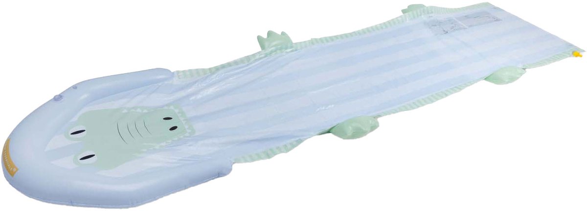 Cocodrilo | Diapositiva de agua inflable verde