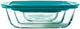 Pyrex - plato rectangular para tienda de cocina con tapa, juego de 3 piezas - vidrio de borosilicato - transparente -