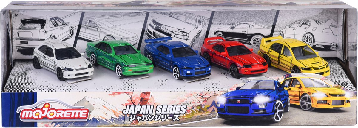 La serie Majorette Japón se ha casado con los autos de los autos, 5st.