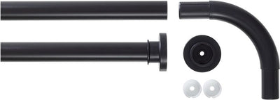 Sealskin seallux - shower curtain rod - corner - 90 x 90 cm - black