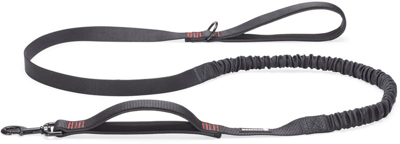Beeztees parinca premium correa elástica para caminar - correa para perros - nailon - negro - 180 cm x 25 mm