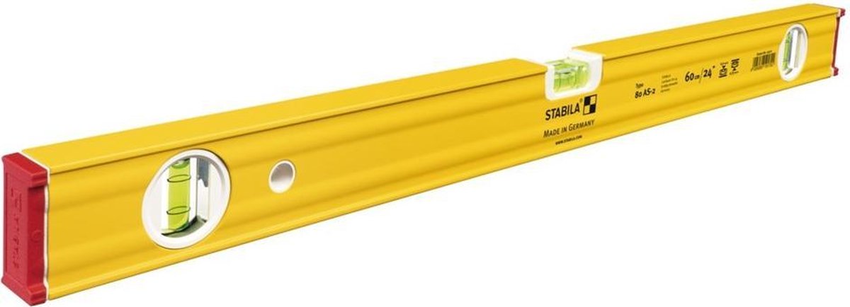 Stabila waterpas 80as-2 blok, 2v1h libel, 60 cm