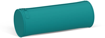 Qc color blue-green pencil case - round - 21cm