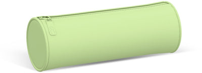 Qc color green pencil case - round - 21cm