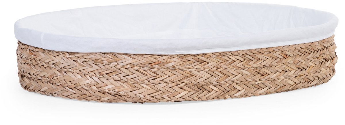 Childhome - cesta de cuidados incl. colchón - junco marino - 70x50 cm - cojín de cuidado