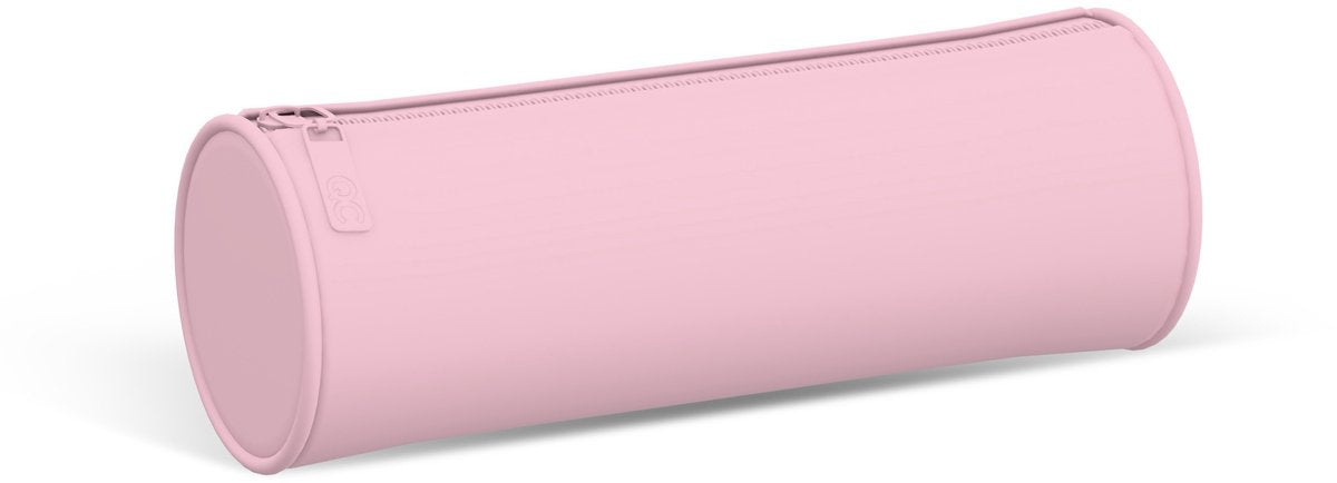 Estuche Qc color rosa - redondo - 21cm