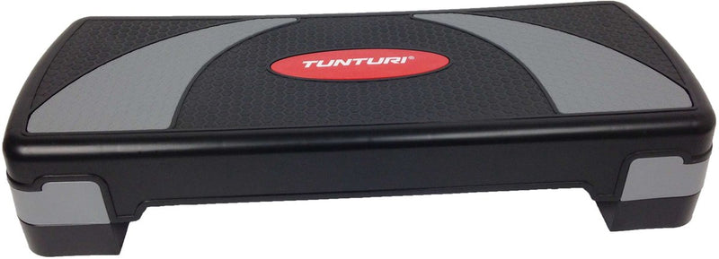 Tunturi step aerobico compatto - step fitness regolabile - stepper aerobica - nero - incl. applicazione fitness gratuita