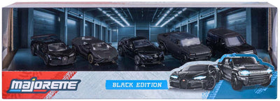 Juego de coches Majorette edición negra, 5 piezas.