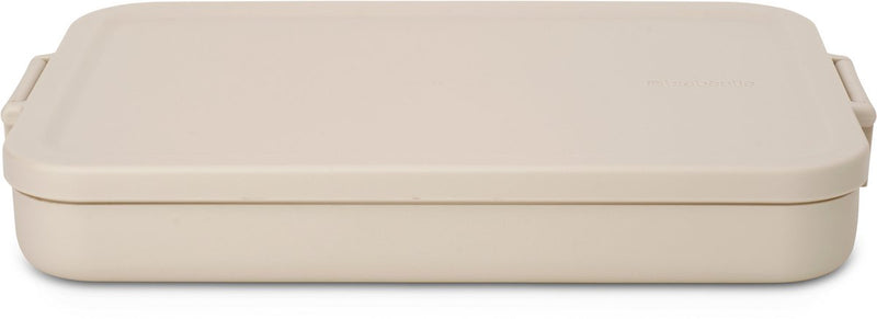 Brabantia make take lunch box panera - plana - plástico - beige suave