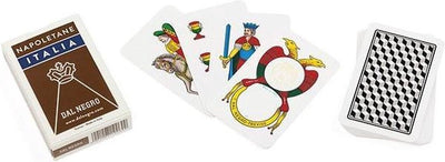 Playing cards napoletane 83.5 mm cardboard brown 41-piece