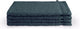 Set asciugamani Byrklund - basi da bagno - 4 pezzi - 4x 16x21 - 100% cotone - blu scuro