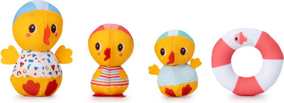 Lilliputiens - 3 rubber ducks learning to swim