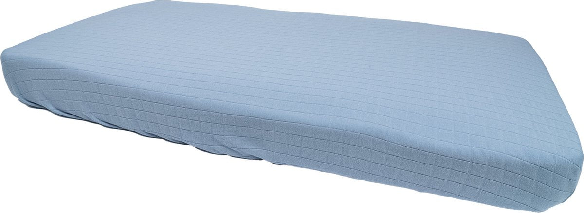 Lodger Slumber - sábana ajustable - azul - 60x120cm - algodón orgánico