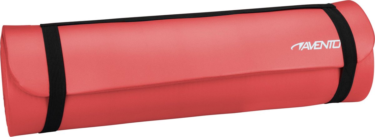 Avento fitness yoga mat nbr - roze - 183 x 61 x 1.2 cm