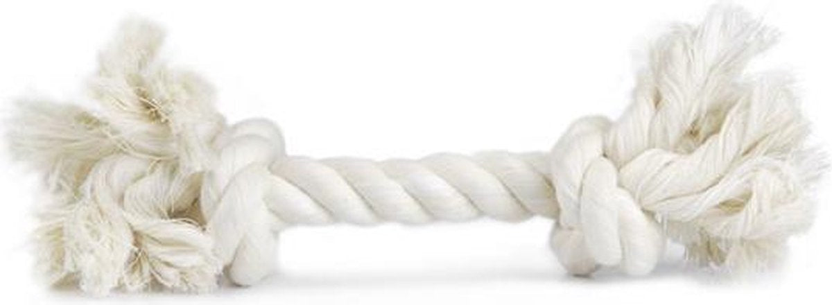 Corda interdentale Beeztees - giocattolo per cani - bianco - grande - ca. 240 grammi