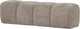 Woood mojo eetbankje 164 cm - ribstof - donker zand - 49x164x45