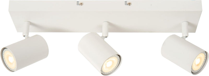 Lucide amigo - plafondspot (plafondlamp) - 3xgu10 - wit
