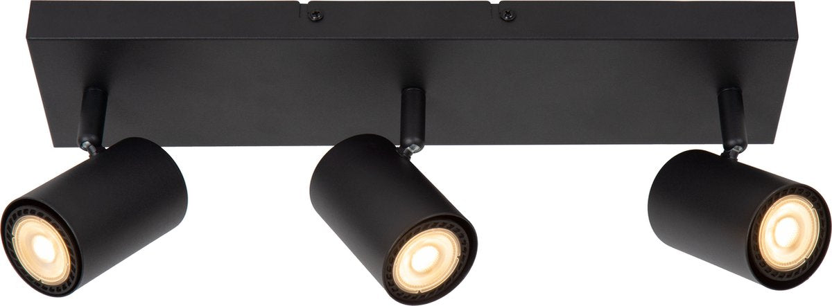 Lucide amigo - faretto da soffitto (lampada da soffitto) - 3xgu10 - nero